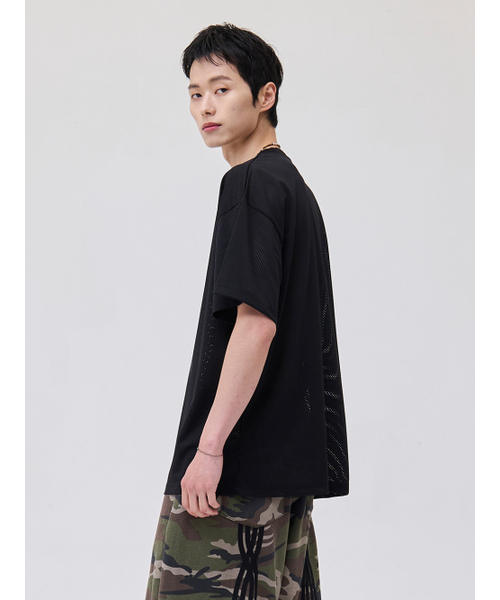 AKECII(アケシ)の「ホーリーメッシュジャージショートスリーブ-ブラック(Tシャツ/カットソー・メンズ・その他・MEDIUM/LARGE)」の4枚目の写真