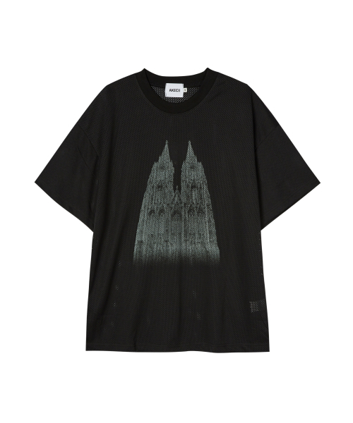 AKECII(アケシ)の「ホーリーメッシュジャージショートスリーブ-ブラック(Tシャツ/カットソー・メンズ・その他・MEDIUM/LARGE)」の6枚目の写真