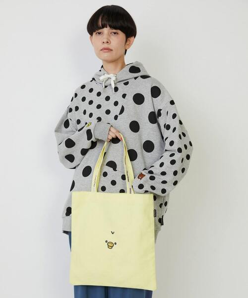 FRAPBOIS（フラボア）の「Rilakkuma ロゴトート（トートバッグ・レディース・ベージュ/イエロー・FREE）」の7枚目の写真