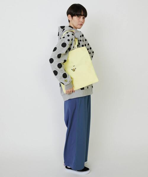 FRAPBOIS（フラボア）の「Rilakkuma ロゴトート（トートバッグ・レディース・ベージュ/イエロー・FREE）」の8枚目の写真