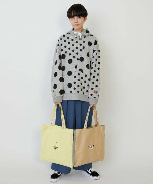 FRAPBOIS（フラボア）の「Rilakkuma ロゴトート（トートバッグ・レディース・ベージュ/イエロー・FREE）」の11枚目の写真