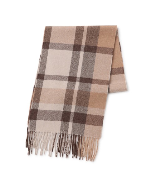 ROPE' PICNIC（ロペピクニック）の「チェックマフラー（マフラー・レディース・レッド系その他/ベージュ系その他/ブラック系その他・FREE）」の2枚目の写真