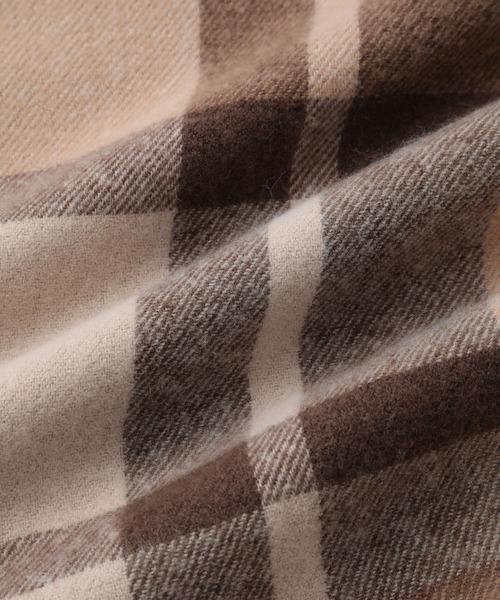 ROPE' PICNIC（ロペピクニック）の「チェックマフラー（マフラー・レディース・レッド系その他/ベージュ系その他/ブラック系その他・FREE）」の7枚目の写真