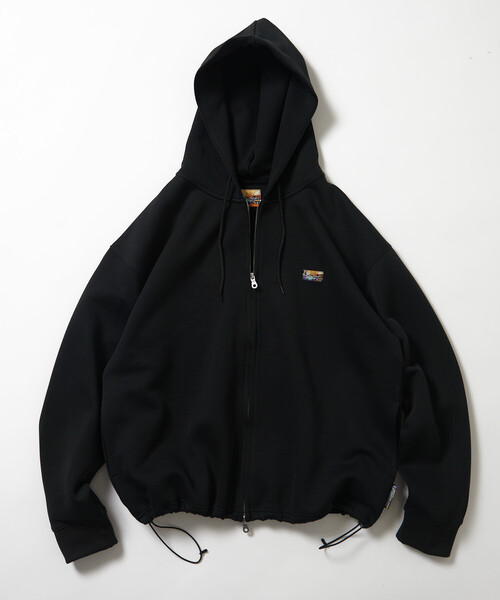 FREAK'S STORE（フリークスストア）の「ビッグシルエット スピンドル ダンボール ワンポイントロゴ スウェット ジップアップ パーカー（パーカー・メンズ・ワインレッド/ブラウン/ブラック/チャコールグレー/ライトグレー/オリーブ/ベージュ・MEDIUM/SMALL/LARGE）」の13枚目の写真