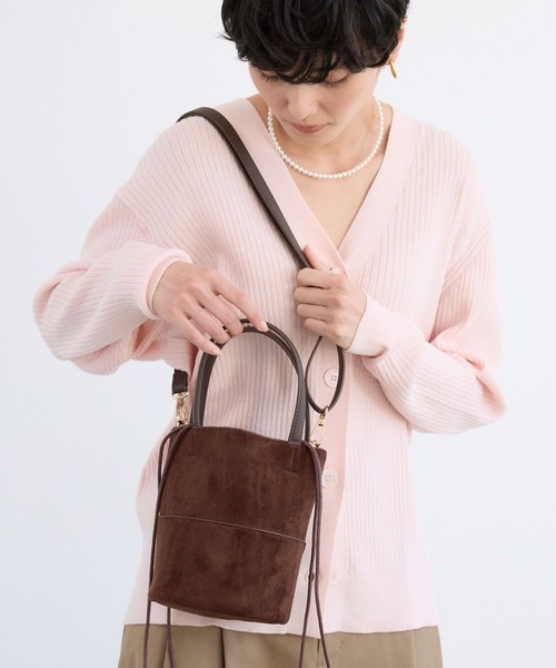 VELETTO（ベレット）の「BARNYARDSTORM / VELETTO(ヴェレット) / スエートバケツBAG（ハンドバッグ・レディース・ダークブラウン・FREE）」の4枚目の写真