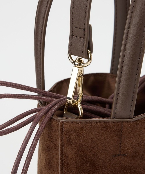 VELETTO（ベレット）の「BARNYARDSTORM / VELETTO(ヴェレット) / スエートバケツBAG（ハンドバッグ・レディース・ダークブラウン・FREE）」の14枚目の写真
