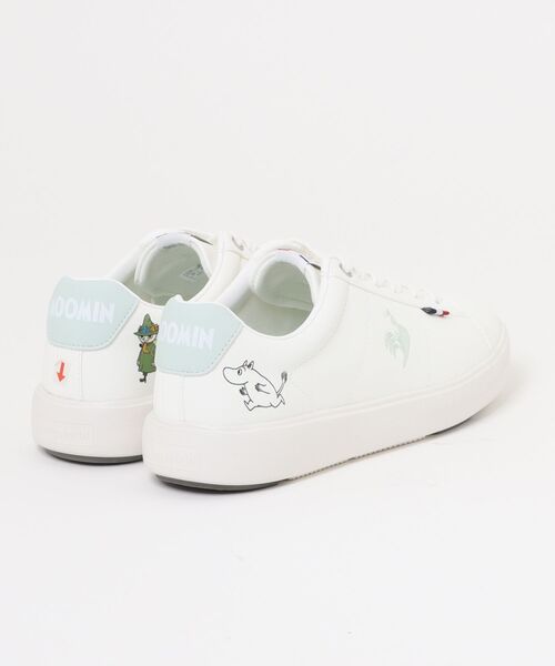 le coq sportif(ルコックスポルティフ)の「【le coq sportif】LCS シエル バウンド MM(スニーカー・レディース・ホワイト×グリーン・23.5cm/24.0cm/24.5cm/23.0cm)」の2枚目の写真