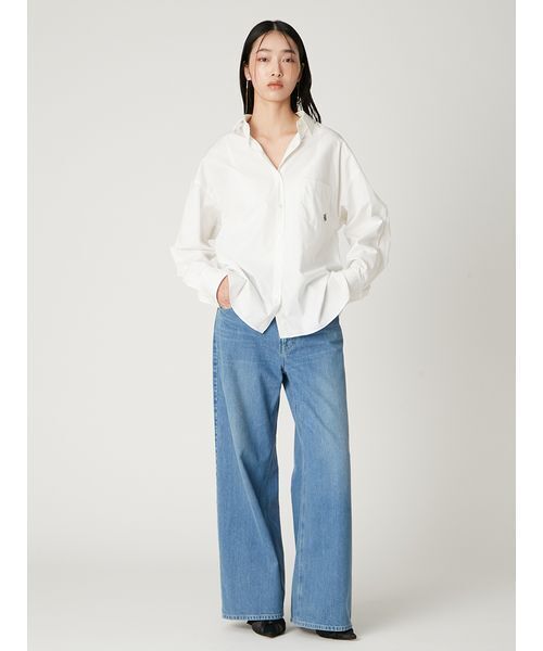 FRAY I.D（フレイアイディー）の「【Lee× FRAY I.D】ワイドパンツ（デニムパンツ・レディース・ブルー/インディゴブルー・0/1）」の3枚目の写真