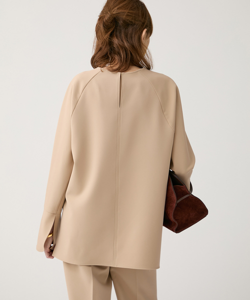 VERMEIL par iena（ヴェルメイユパーイエナ）の「《追加》ダブルクロスストレッチ T-ブラウス（シャツ/ブラウス・レディース・ブラック/ホワイト・FREE）」の20枚目の写真