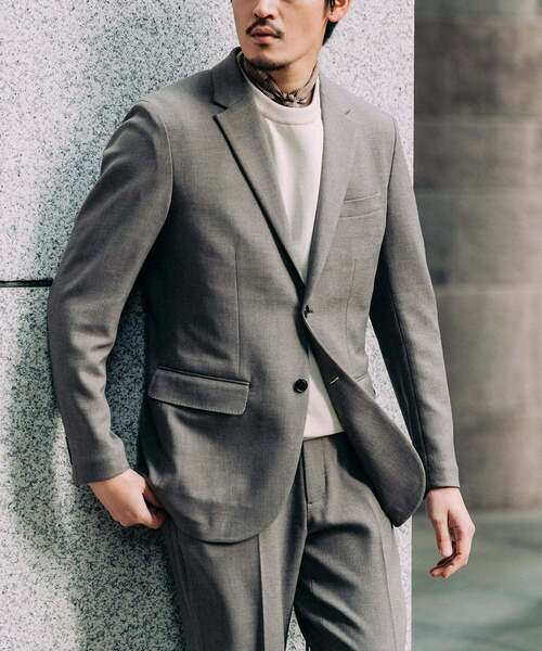 EDIFICE(エディフィス)の「ラフ ツイル2ボタン ジャケット【セットアップ着用可】(テーラードジャケット・メンズ・ブラック/ブラウン/ベージュ・X-LARGE/LARGE/MEDIUM/SMALL)」の3枚目の写真