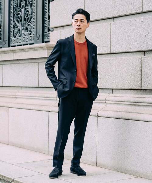 EDIFICE(エディフィス)の「ラフ ツイル2ボタン ジャケット【セットアップ着用可】(テーラードジャケット・メンズ・ブラック/ブラウン/ベージュ・X-LARGE/LARGE/MEDIUM/SMALL)」の5枚目の写真