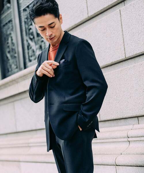 EDIFICE(エディフィス)の「ラフ ツイル2ボタン ジャケット【セットアップ着用可】(テーラードジャケット・メンズ・ブラック/ブラウン/ベージュ・X-LARGE/LARGE/MEDIUM/SMALL)」の8枚目の写真