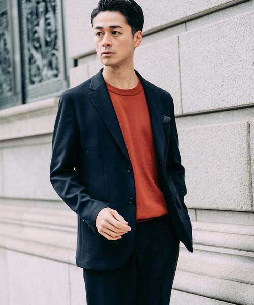 EDIFICE(エディフィス)の「ラフ ツイル2ボタン ジャケット【セットアップ着用可】(テーラードジャケット・メンズ・ブラック/ブラウン/ベージュ・X-LARGE/LARGE/MEDIUM/SMALL)」の9枚目の写真