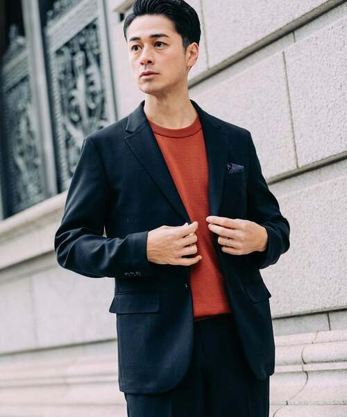 EDIFICE(エディフィス)の「ラフ ツイル2ボタン ジャケット【セットアップ着用可】(テーラードジャケット・メンズ・ブラック/ブラウン/ベージュ・X-LARGE/LARGE/MEDIUM/SMALL)」の10枚目の写真