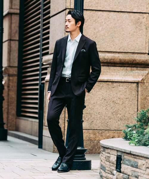 EDIFICE(エディフィス)の「ラフ ツイル2ボタン ジャケット【セットアップ着用可】(テーラードジャケット・メンズ・ブラック/ブラウン/ベージュ・X-LARGE/LARGE/MEDIUM/SMALL)」の12枚目の写真