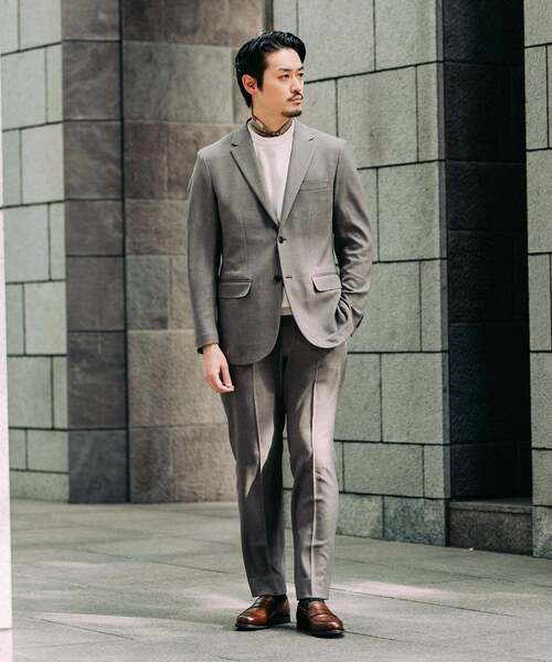 EDIFICE(エディフィス)の「ラフ ツイル2ボタン ジャケット【セットアップ着用可】(テーラードジャケット・メンズ・ブラック/ブラウン/ベージュ・X-LARGE/LARGE/MEDIUM/SMALL)」の20枚目の写真