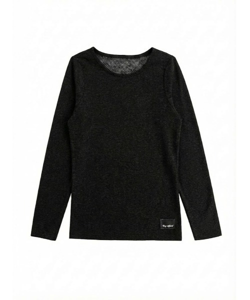 Day and Grade（デイアンドグレイド）の「保温サーマルウェアプルオーバー：TERAX HOT 長袖ベースレイヤー　インナー　アンダーウェア　ロンT（Tシャツ/カットソー・レディース・グレー/ブラック・MEDIUM/LARGE）」の10枚目の写真