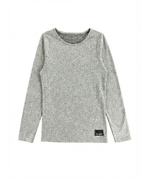Day and Grade（デイアンドグレイド）の「保温サーマルウェアプルオーバー：TERAX HOT 長袖ベースレイヤー　インナー　アンダーウェア　ロンT（Tシャツ/カットソー・レディース・グレー/ブラック・MEDIUM/LARGE）」の12枚目の写真