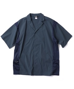 マイクロリップメッシュ切り替えシャツ