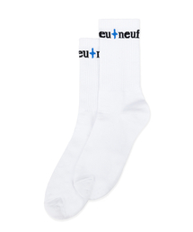 NEUFETBLEU（ヌフエブル）の「NEB blue shine socks (white)（ソックス/靴下）」