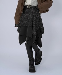 HARE | ラメツイードイレヘムミニスカート(HARE)(スカート)