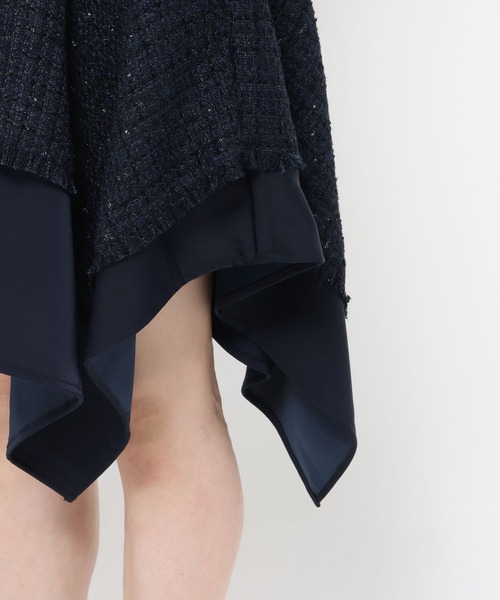 HARE(ハレ)の「ラメツイードイレヘムミニスカート(HARE)(スカート・レディース・ブラック/ネイビー・FREE)」の21枚目の写真