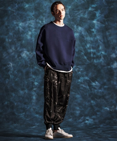 Jih Nunc（ジーヌンク）の「mp14517- パターン総柄タックリブパンツ(JIH-R1153)（その他パンツ・メンズ・ネイビー/ブラウン/ブラック・L/M/S）」の6枚目の写真