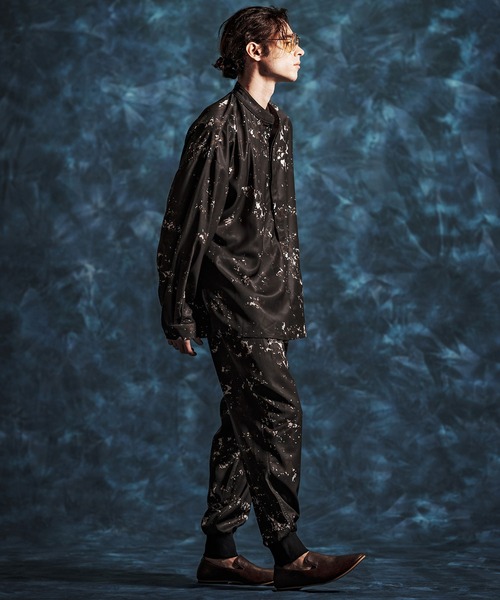 Jih Nunc（ジーヌンク）の「mp14517- パターン総柄タックリブパンツ(JIH-R1153)（その他パンツ・メンズ・ネイビー/ブラウン/ブラック・L/M/S）」の8枚目の写真