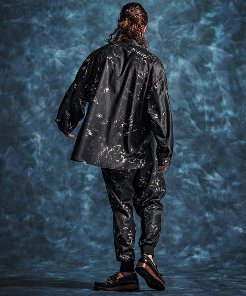 Jih Nunc（ジーヌンク）の「mp14517- パターン総柄タックリブパンツ(JIH-R1153)（その他パンツ・メンズ・ネイビー/ブラウン/ブラック・L/M/S）」の12枚目の写真