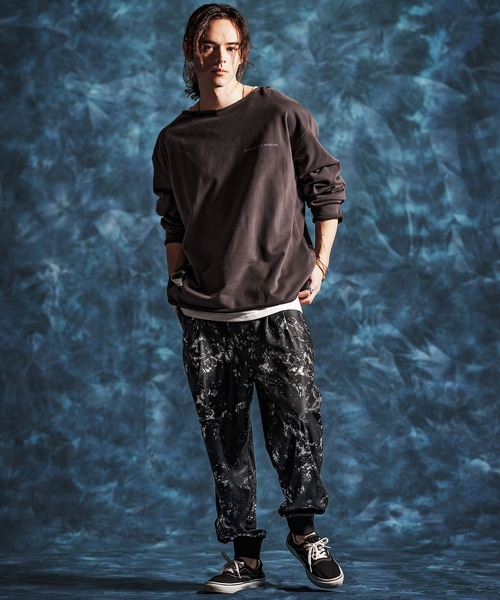 Jih Nunc（ジーヌンク）の「mp14517- パターン総柄タックリブパンツ(JIH-R1153)（その他パンツ・メンズ・ネイビー/ブラウン/ブラック・L/M/S）」の18枚目の写真