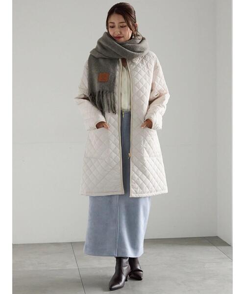 Te chichi（テチチ）の「ボンディングスエードタイトスカート（スカート・レディース・チャコールグレー/ブルー・F）」の21枚目の写真