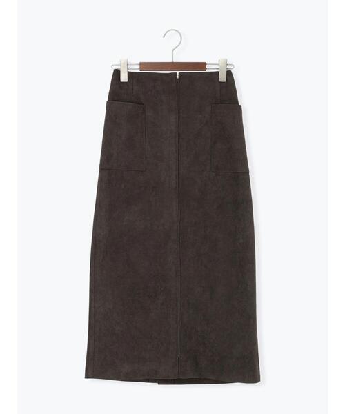 Te chichi（テチチ）の「ボンディングスエードタイトスカート（スカート・レディース・チャコールグレー/ブルー・F）」の11枚目の写真