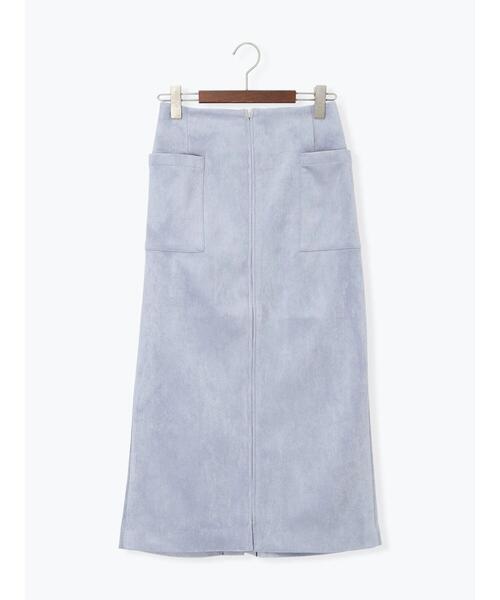 Te chichi（テチチ）の「ボンディングスエードタイトスカート（スカート・レディース・チャコールグレー/ブルー・F）」の12枚目の写真
