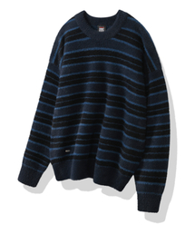 VISION STREET WEAR | VSW Hairy Stripe Knit Navy(ニット/セーター)