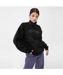ADORABLE SHEEP SWEATSHIRT-BLACK