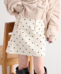 w closet（ダブルクローゼット）の「ドットミニスカパン（スカート）」