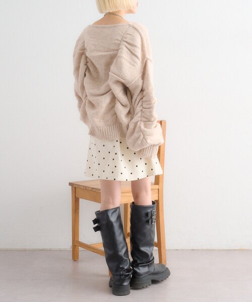 w closet（ダブルクローゼット）の「ドットミニスカパン（スカート・レディース・オフホワイト/ブラック・MEDIUM/SMALL）」の11枚目の写真