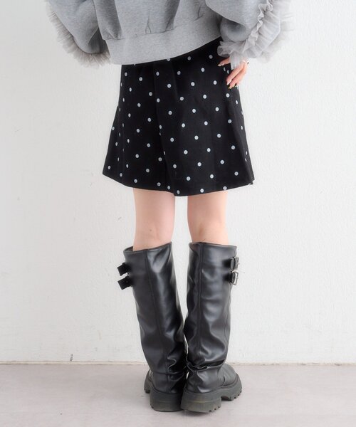 w closet（ダブルクローゼット）の「ドットミニスカパン（スカート・レディース・オフホワイト/ブラック・MEDIUM/SMALL）」の16枚目の写真
