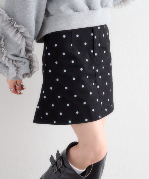 w closet（ダブルクローゼット）の「ドットミニスカパン（スカート・レディース・オフホワイト/ブラック・MEDIUM/SMALL）」の20枚目の写真