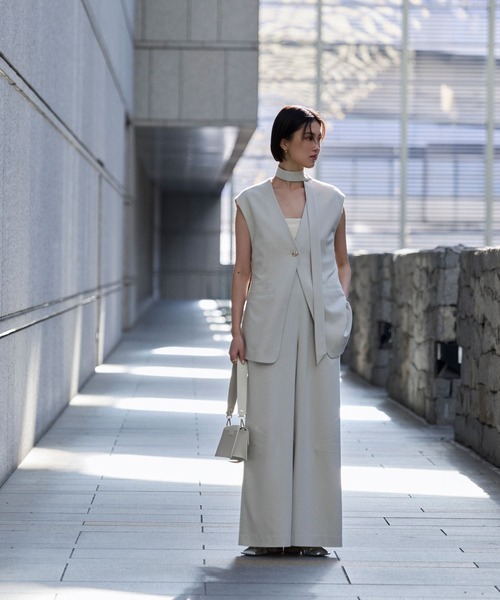 BAYFLOW（ベイフロー）の「【KARENさんコラボ】ベスト（ベスト・レディース・グレイッシュベージュ/ネイビー・SMALL/MEDIUM）」の6枚目の写真