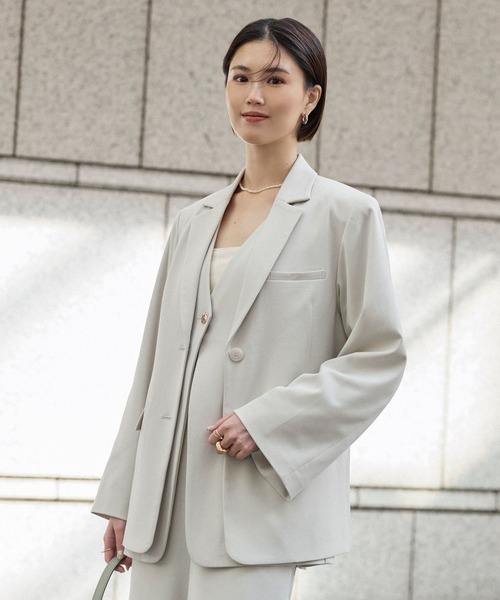 BAYFLOW（ベイフロー）の「【KARENさんコラボ】ベスト（ベスト・レディース・グレイッシュベージュ/ネイビー・SMALL/MEDIUM）」の10枚目の写真