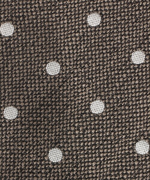 UNITED ARROWS(ユナイテッドアローズ)の「ビアンキ ドット ジャガード ネクタイ(ネクタイ・メンズ・ベージュ/ブラック/ダークグレー・FREE)」の8枚目の写真