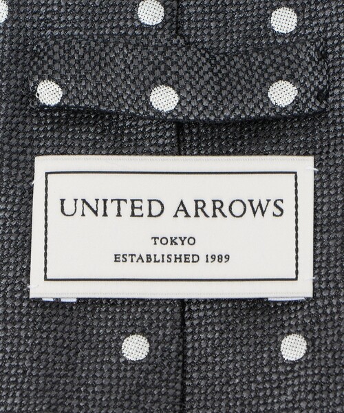 UNITED ARROWS(ユナイテッドアローズ)の「ビアンキ ドット ジャガード ネクタイ(ネクタイ・メンズ・ベージュ/ブラック/ダークグレー・FREE)」の12枚目の写真