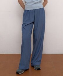 Nylon loose Banding Pants (Blue)