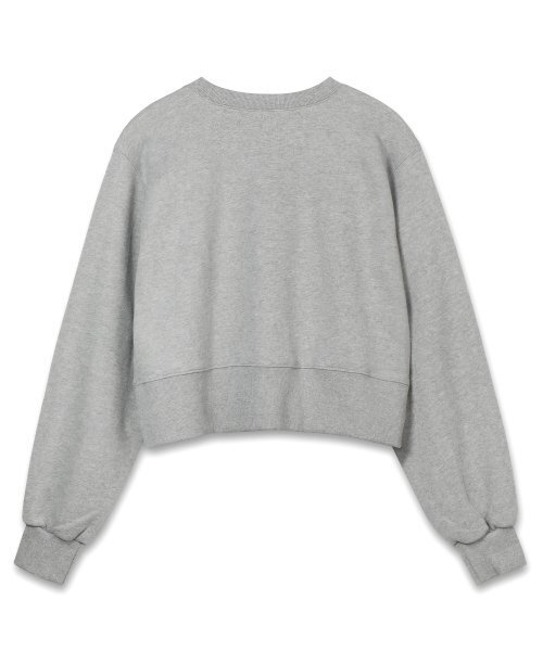 B QUIET(ビークワイエット)の「CROPPED SWEATSHIRT_MELANGE GRAY(スウェット・レディース・その他・ONE SIZE)」の6枚目の写真