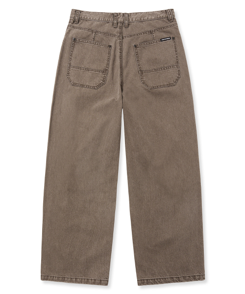 BROWNBREATH（ブラウンブレス）の「CURVED DENIM PANTS - BEIGE（デニムパンツ・レディース・その他・L/XL/S/M）」の9枚目の写真