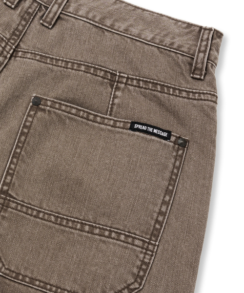 BROWNBREATH（ブラウンブレス）の「CURVED DENIM PANTS - BEIGE（デニムパンツ・レディース・その他・L/XL/S/M）」の6枚目の写真