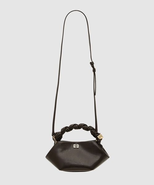 GANNI(ガニー)の「Ganni Bou Bag Mini Crinkle Oleatex(ハンドバッグ・レディース・ダークオリーブ・ONE SIZE)」の1枚目の写真
