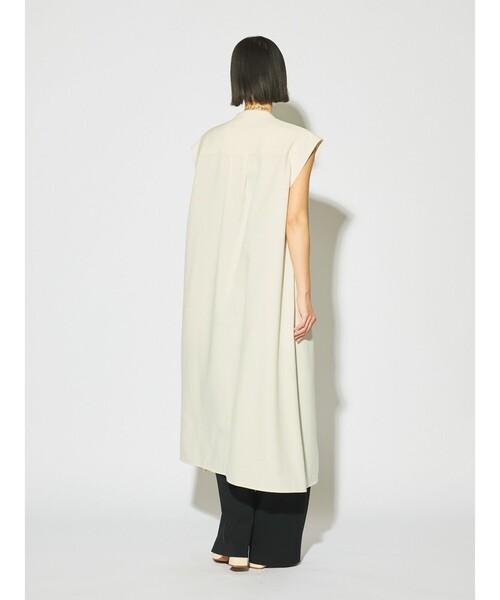 MIDIUMISOLID（ミディウミソリッド）の「MIDIUMISOLID for Ladies アシンメトリープリーツノースリーブワンピース（ワンピース・レディース・ライトグレー/ブラック/アイボリー・FREE）」の11枚目の写真