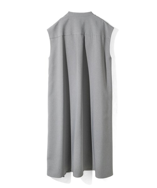MIDIUMISOLID（ミディウミソリッド）の「MIDIUMISOLID for Ladies アシンメトリープリーツノースリーブワンピース（ワンピース・レディース・ライトグレー/ブラック/アイボリー・FREE）」の22枚目の写真